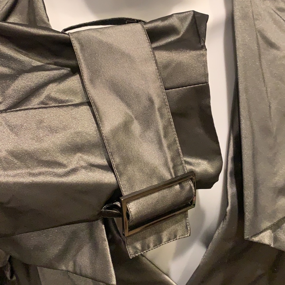 Kenneth Cole New York Metallic Trench Coat - Picture 7 of 12